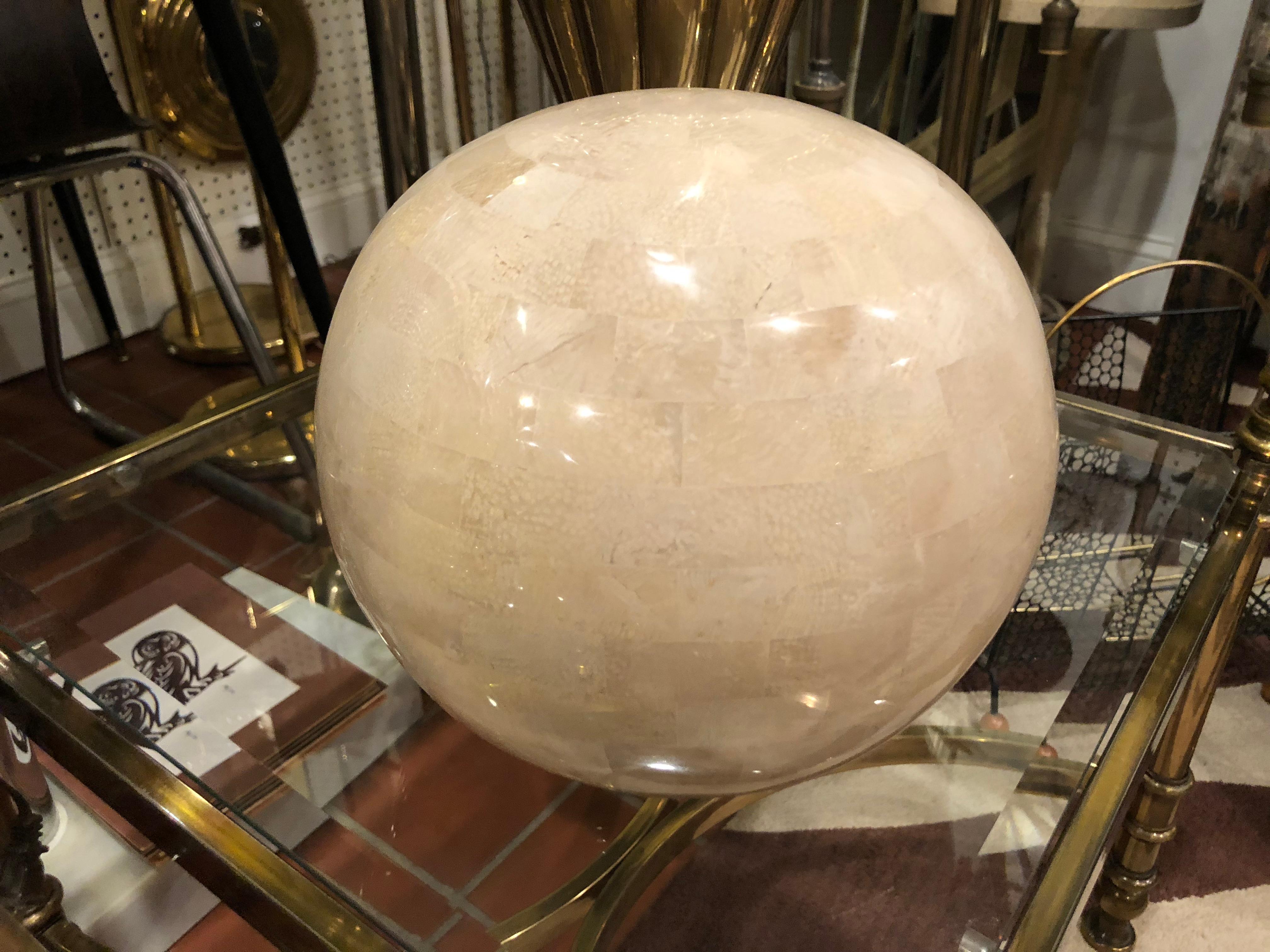 Maitland Smith Tessellated Stone Sphere 7