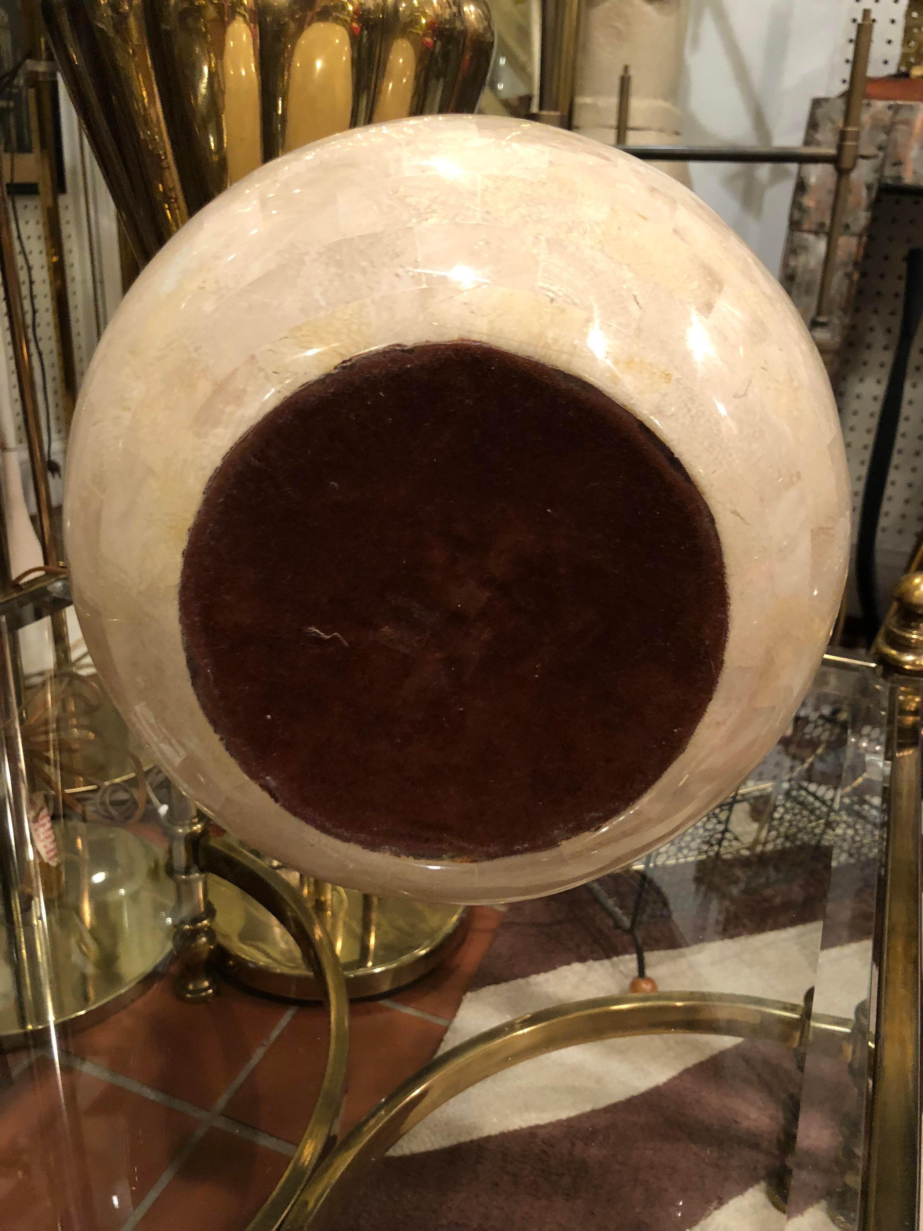 Maitland Smith Tessellated Stone Sphere 1