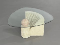 Maitland Smith Tessellated Stone Free Form
Glass Top Coffee Table