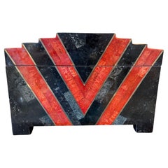 Maitland Smith Tessellated Stone Table Box