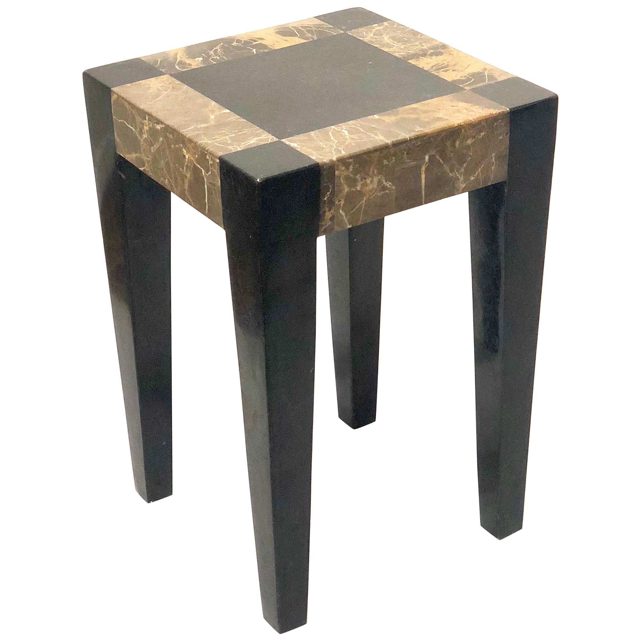 Maitland Smith Tessolated Stone Side Cocktail Table