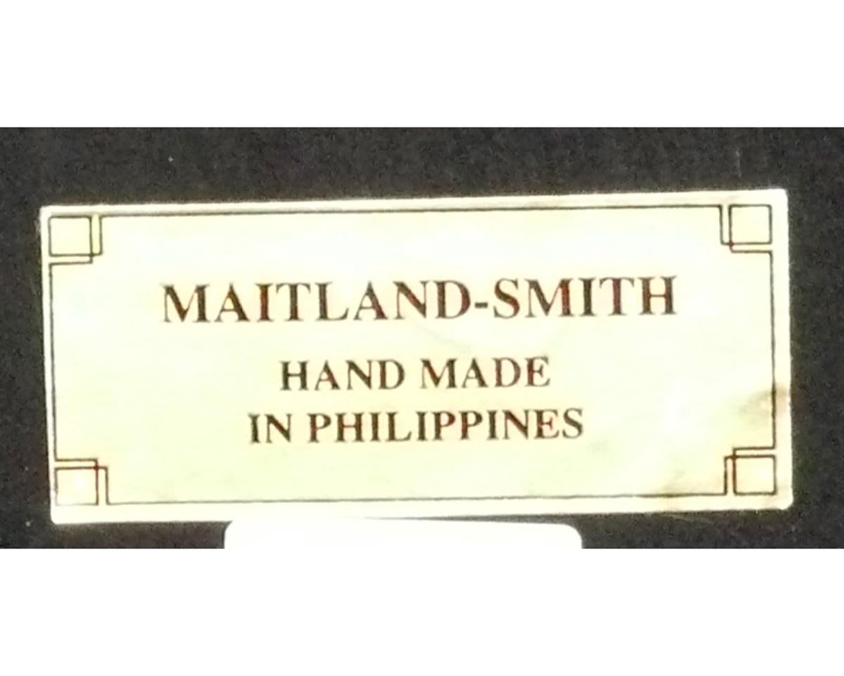 Maitland Smith Miroir feuille de tabac Bon état - En vente à Atlanta, GA