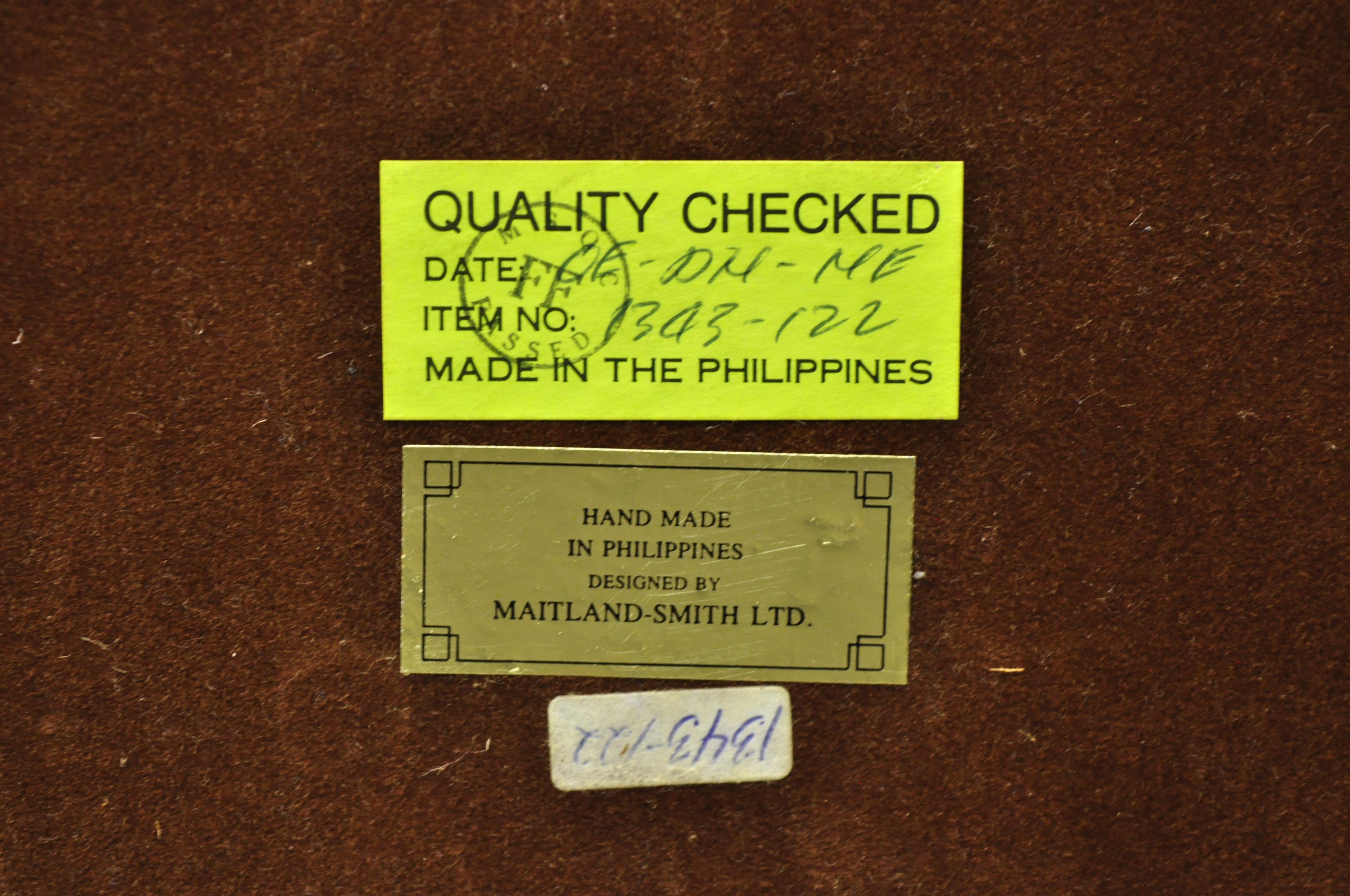 Maitland Smith Tole Metal Italian Green Orange Planter Pot Wastebasket Trashcan (trombone italien en métal) en vente 1