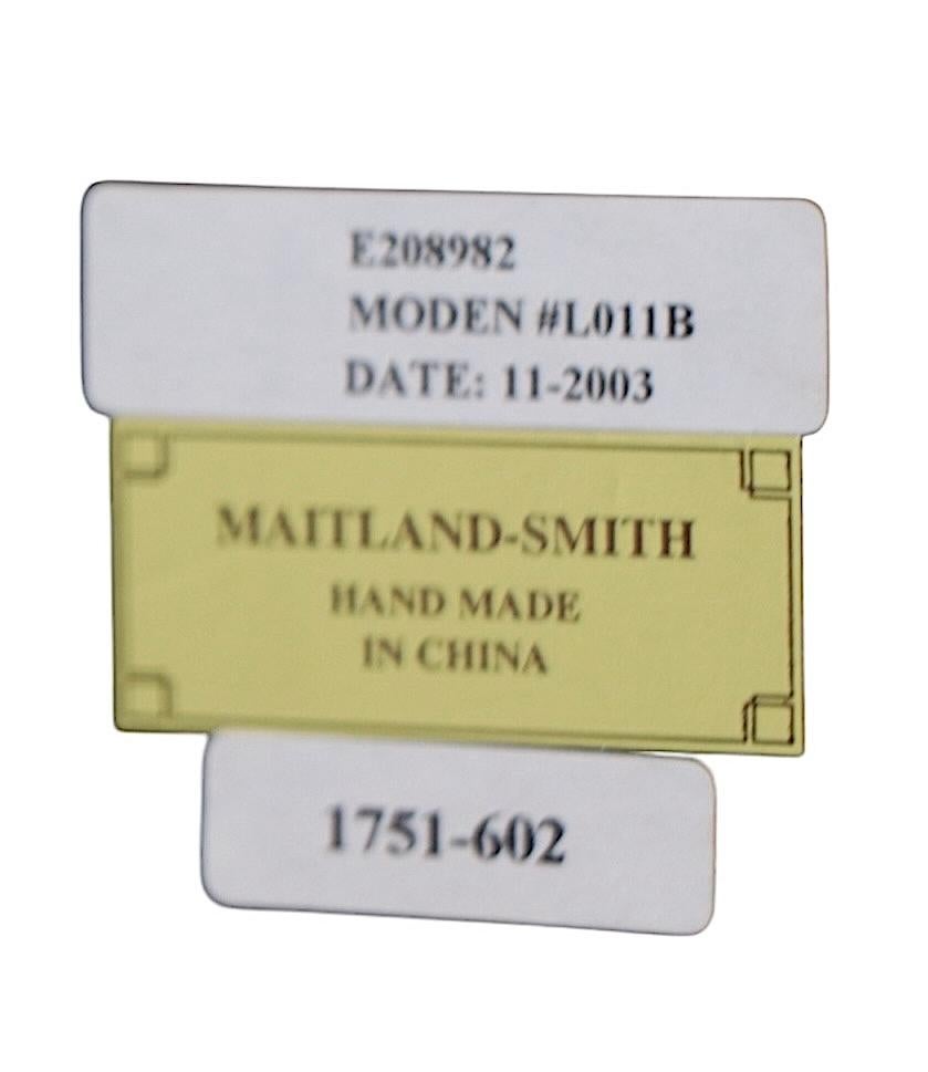 Maitland Smith Tole bemalte Tischlampe mit handbemalten Vögeln und Blattwerk im Angebot 7
