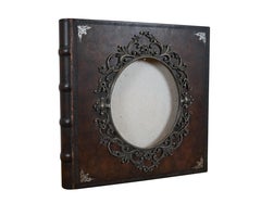 Smith & Smith Tooled Leather Wedding Photo Album Scrap Book 16" (Album de photos de mariage en cuir grainé)