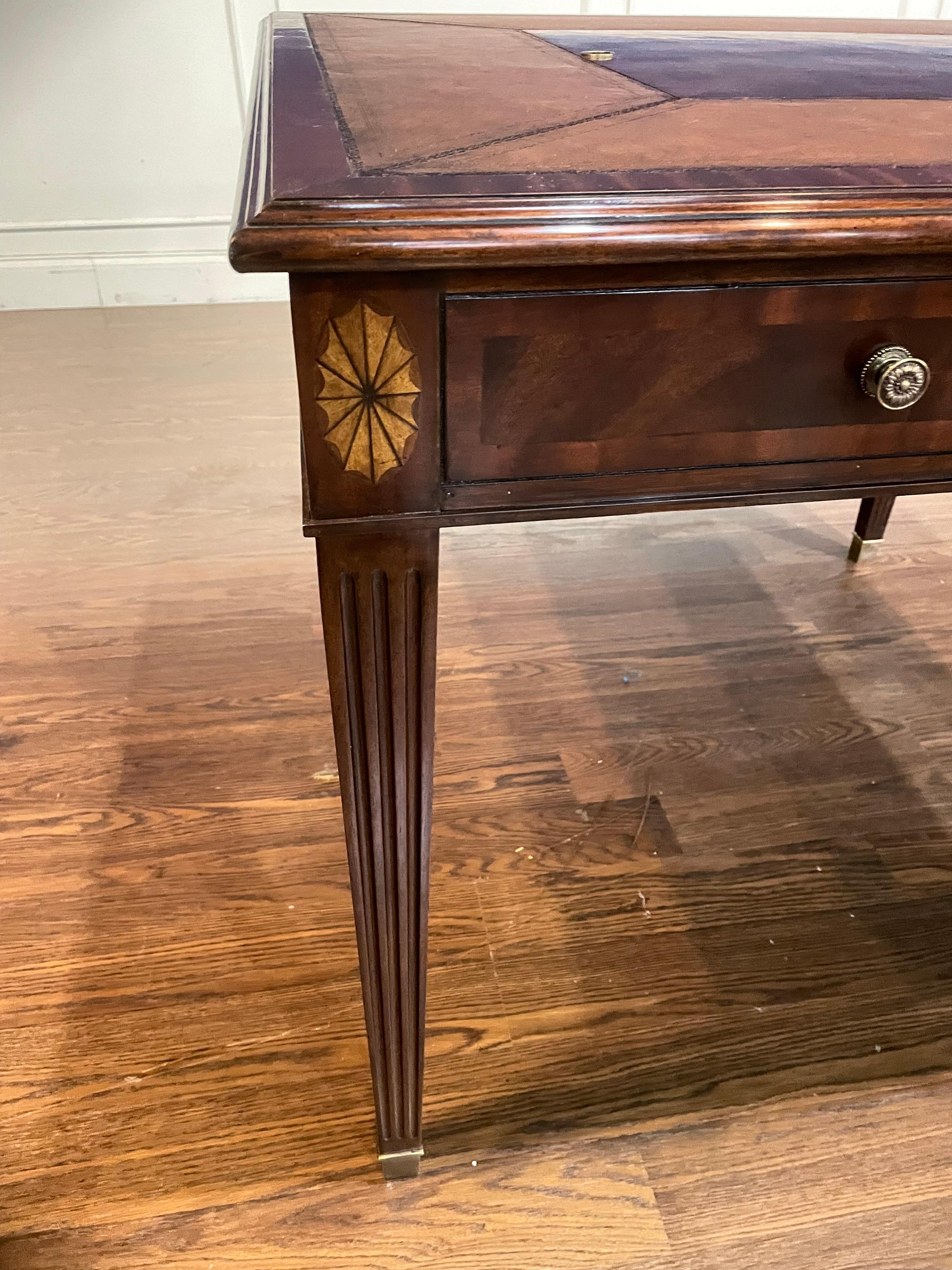 Maitland Smith Traditional Mahogany Game Table - Showroom Sample  For Sale 3