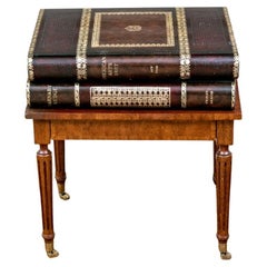 Maitland-Smith Trompe L'oeil Book Stack End Table