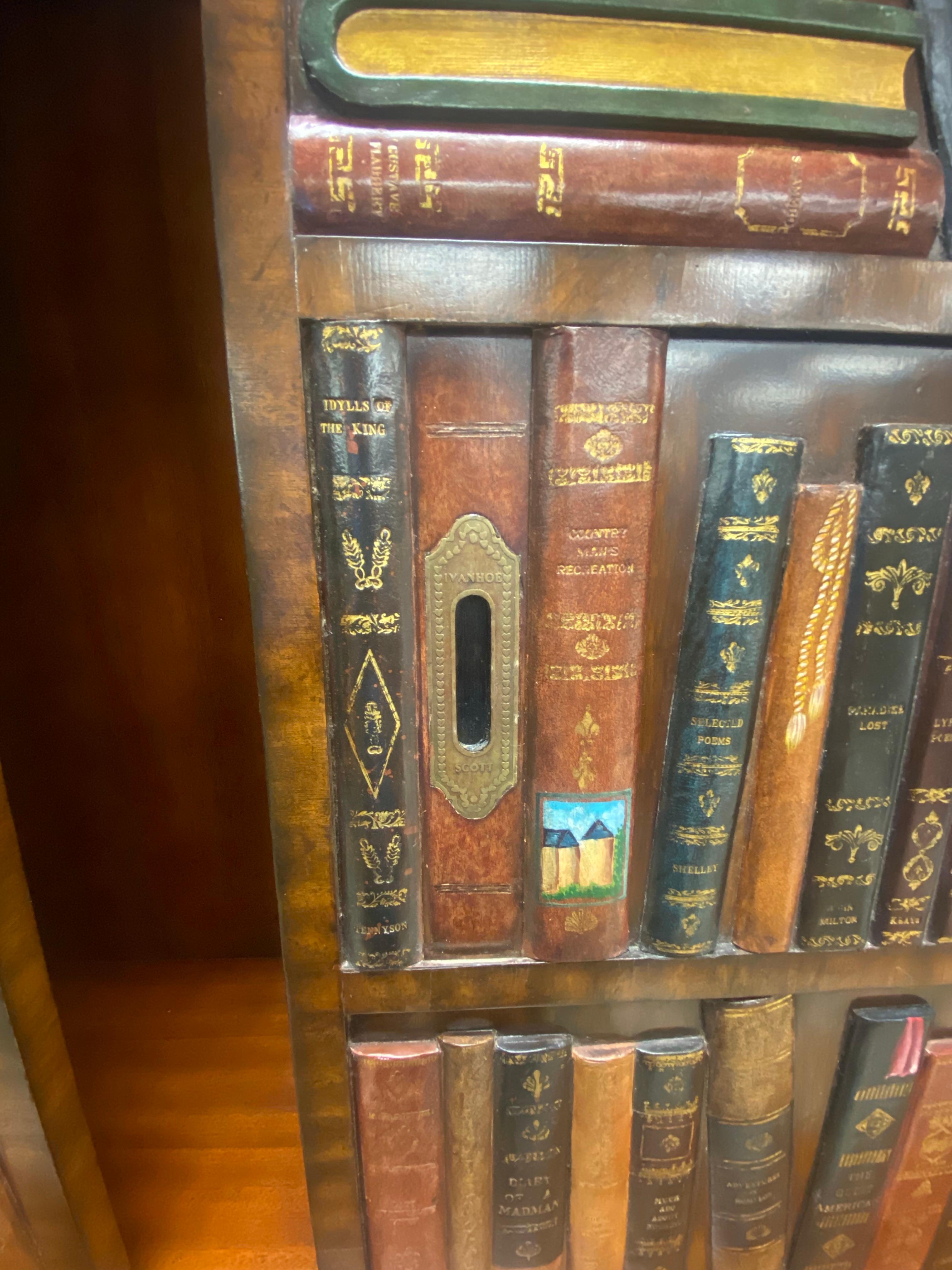 Maitland Smith Trompe L'Oeil   libreria monumentale  scrivania in vendita 3