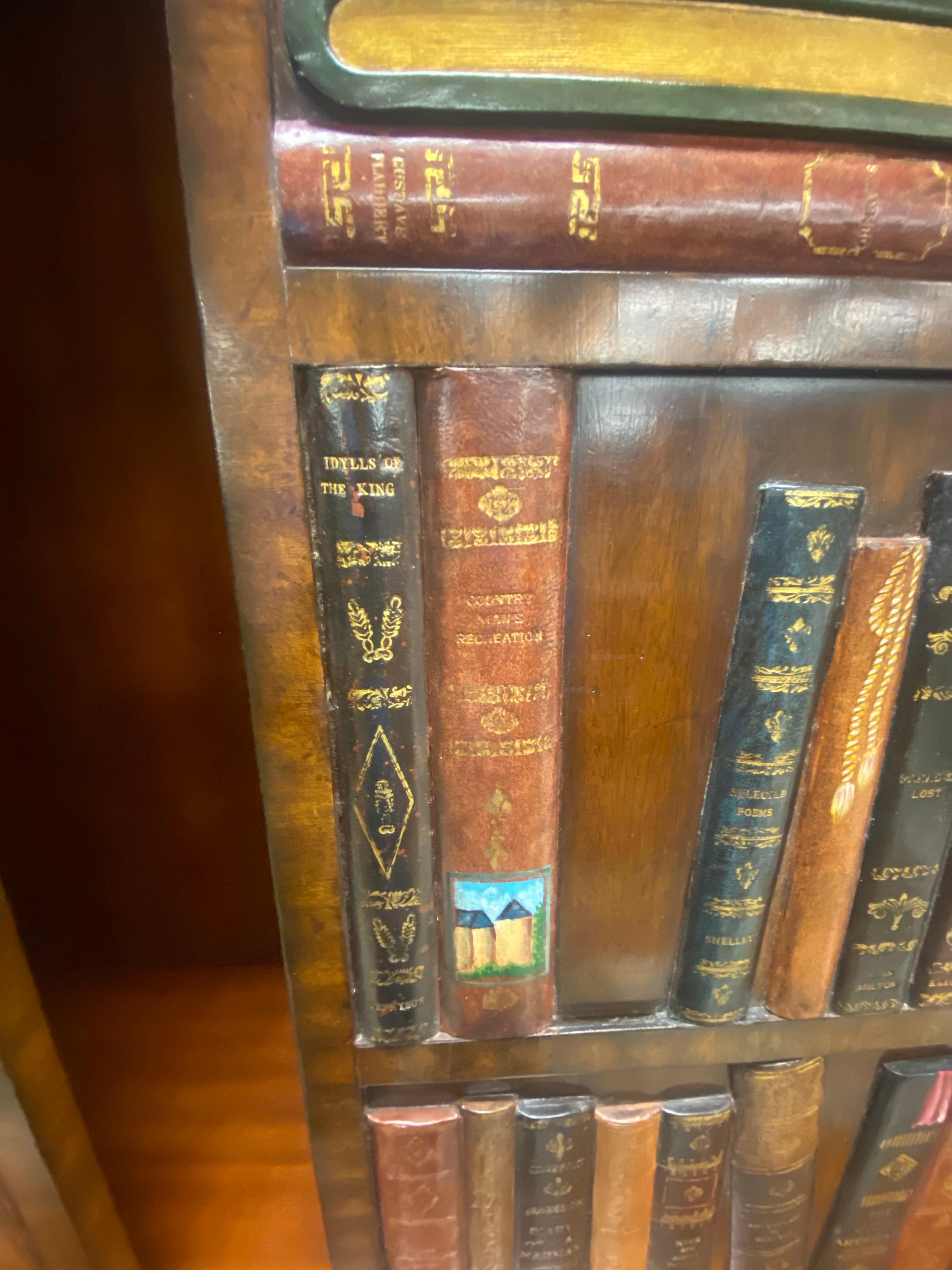 Maitland Smith Trompe L'Oeil   libreria monumentale  scrivania in vendita 6