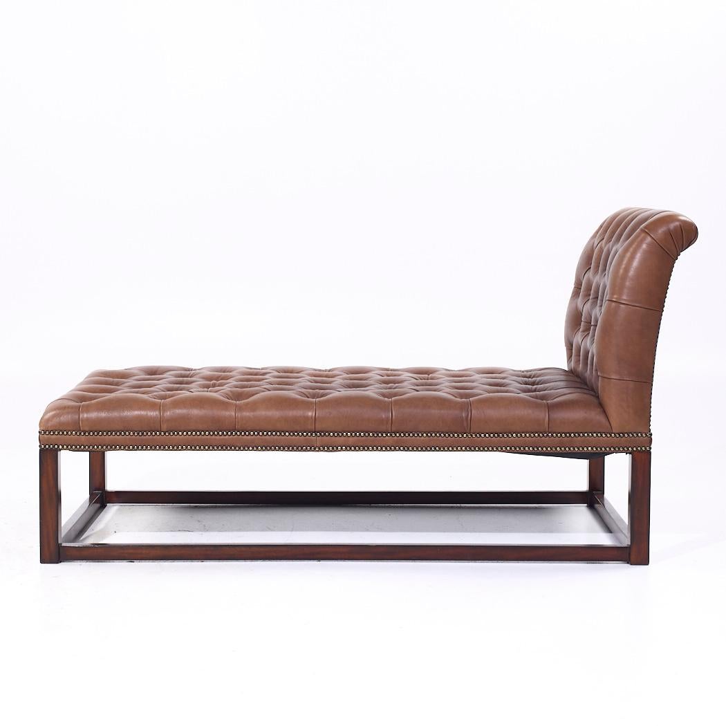 Chaise in pelle con inserti di Maitland Smith in vendita 1