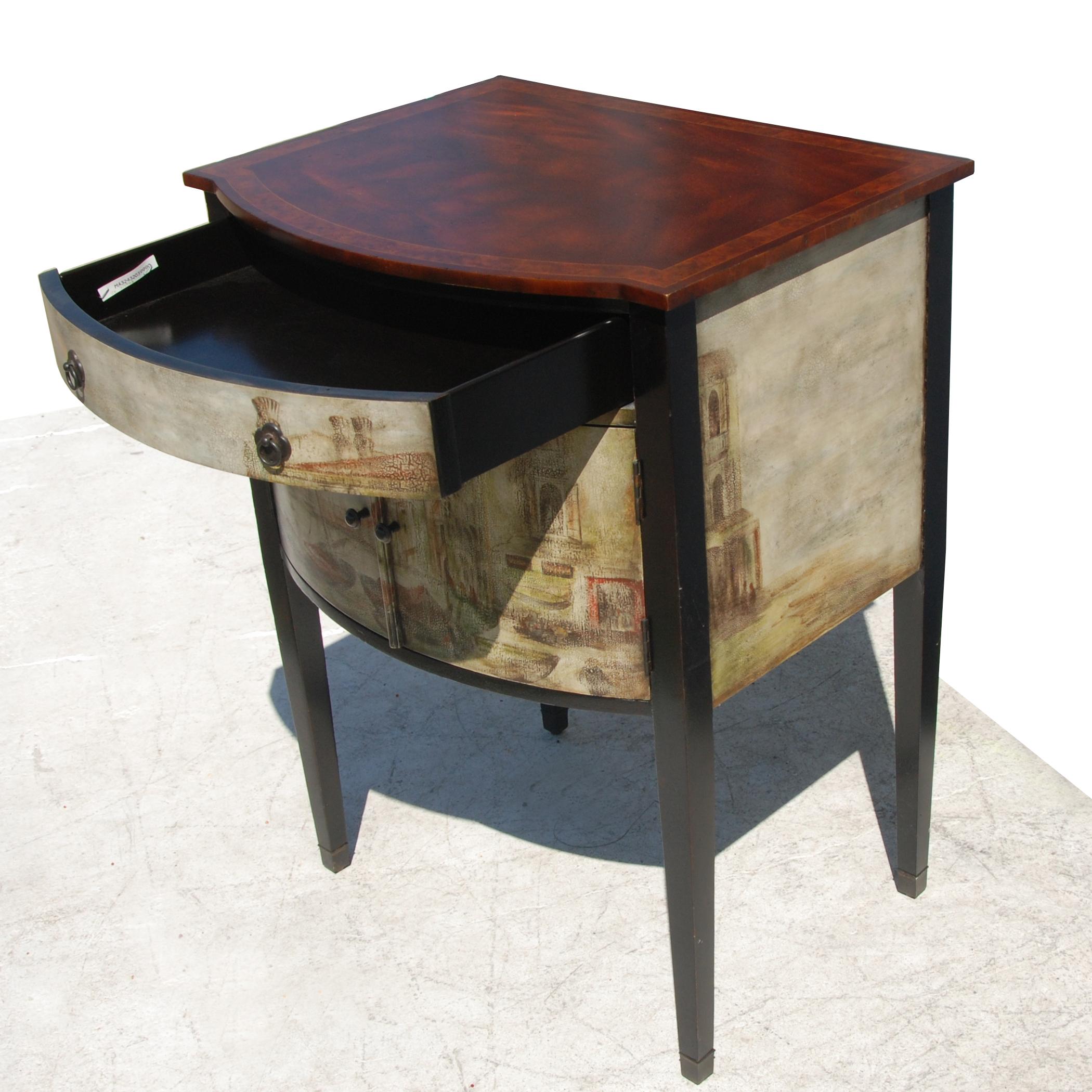 Modern Maitland Smith Venetian Style Nightstand or End Table For Sale