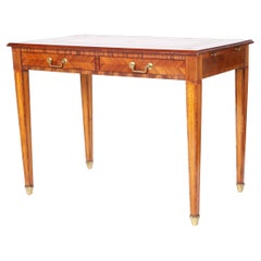 Maitland-Smith Vintage Leather Top Rosewood Desk