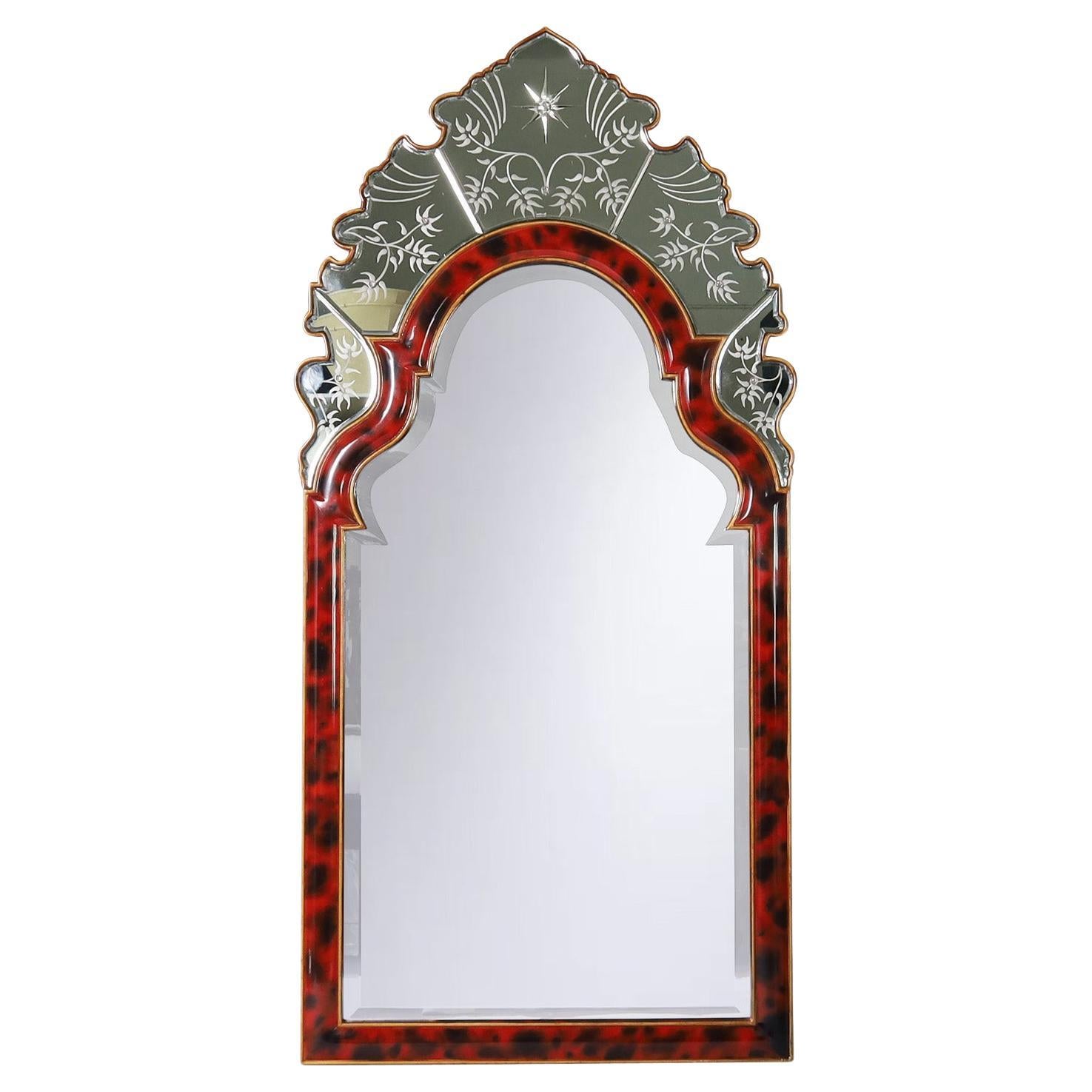 Specchio da parete in stile veneziano vintage di Maitland Smith