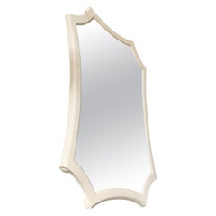Maitland Smith White Tessellated Marble Mirror
