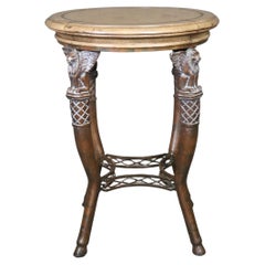 Maitland Smith Winged Griffin Side Table With Heavy base