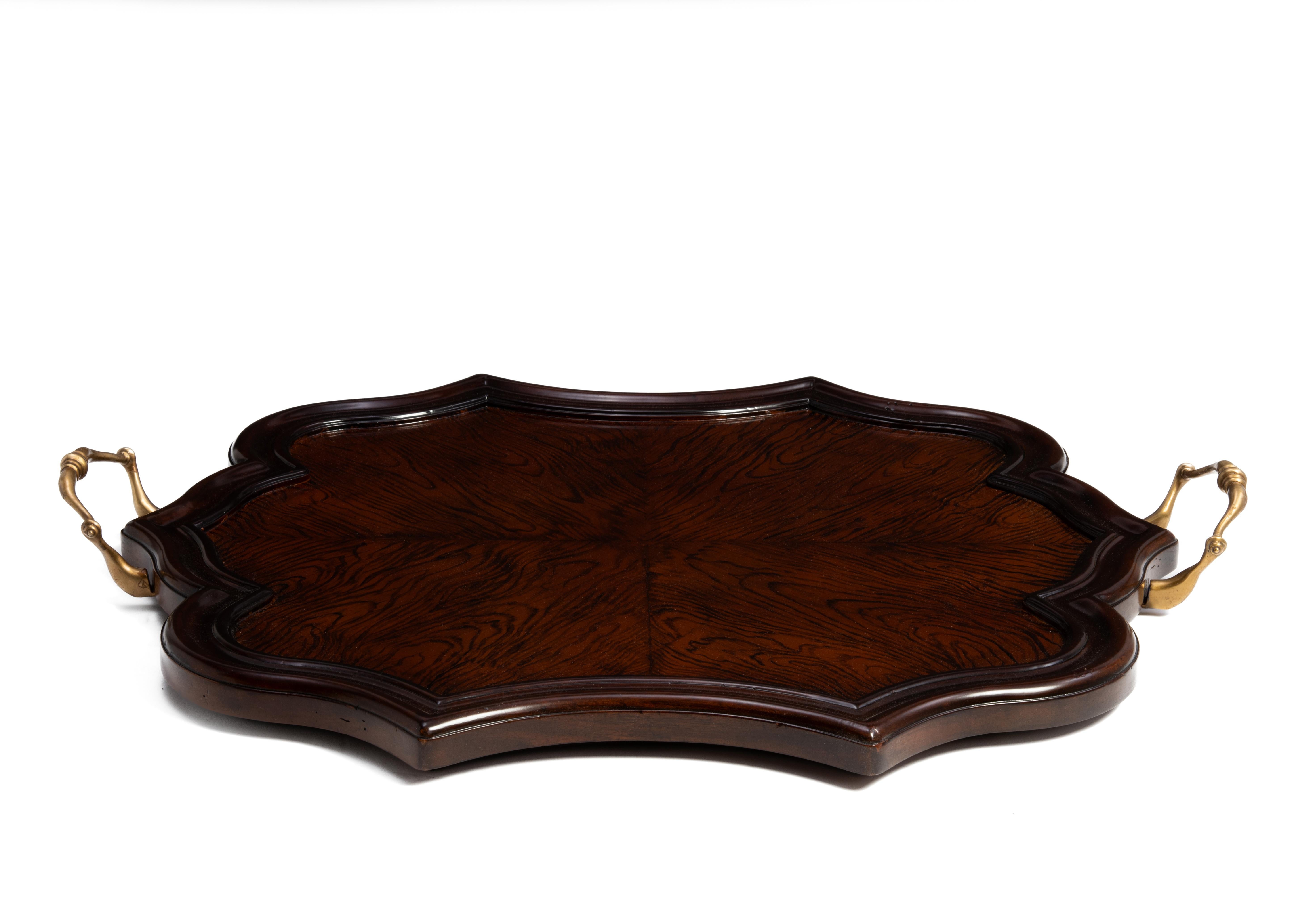 Regency Maitland Smith Wood Brass Tray Philippines 2013 Discontinued For Sale