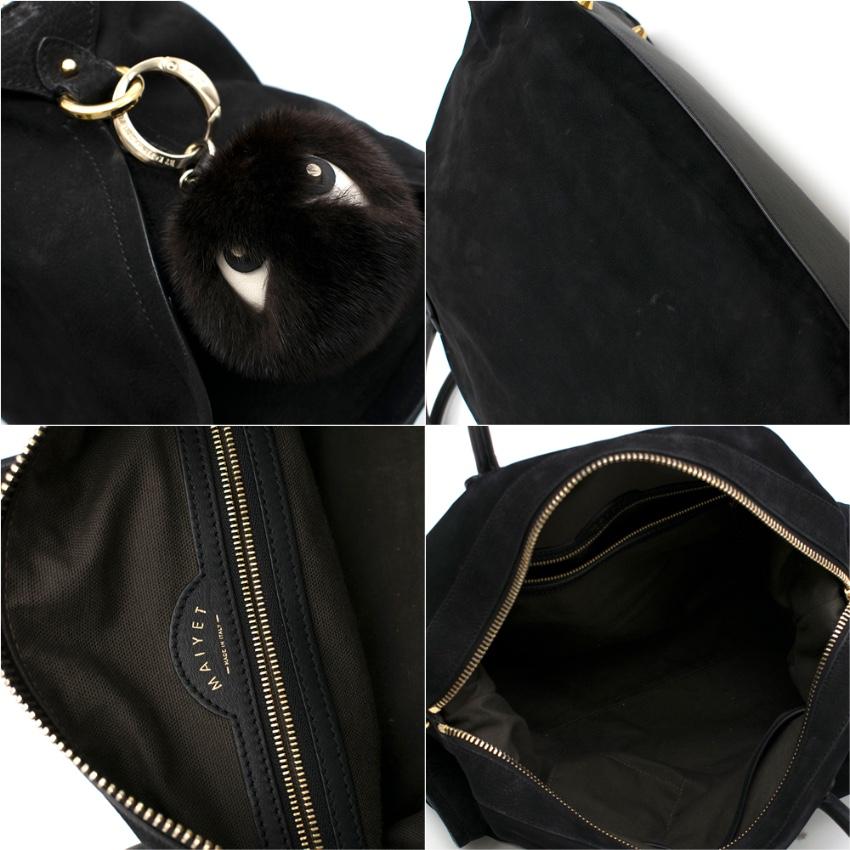 Maiyet Como Maiyet Schwarze große Umhängetasche im Angebot 4