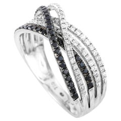 Maja 18 Karat White Gold and 0.50 Carat Diamond Puzzle Ring