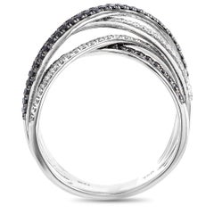 Maja 18 Karat White Gold and 0.85 Carat Diamond Puzzle Ring