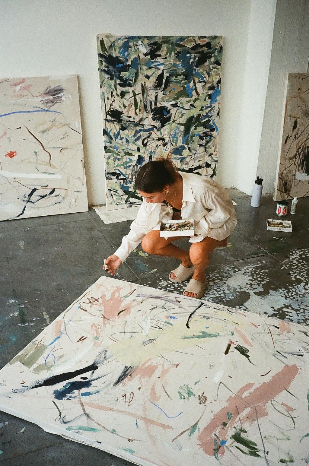 when did you make up your mind - Painting by Maja Dlugolecki