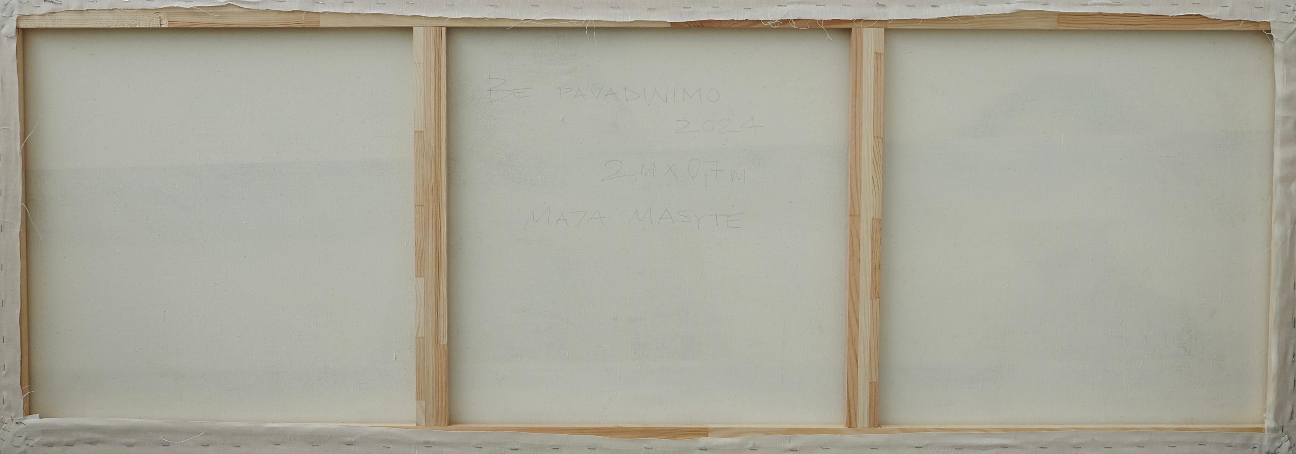Olio e vernice spray su tela - Pittura di un artista emergente in vendita 4