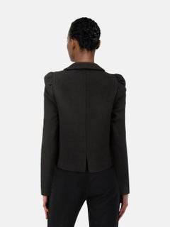 Maje Chaqueta negra con cuello y doble botonadura Talla L