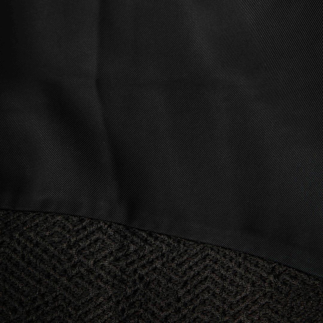 Women's Maje Black Faux Leather Trim Long Sleeve Dress Size M For Sale