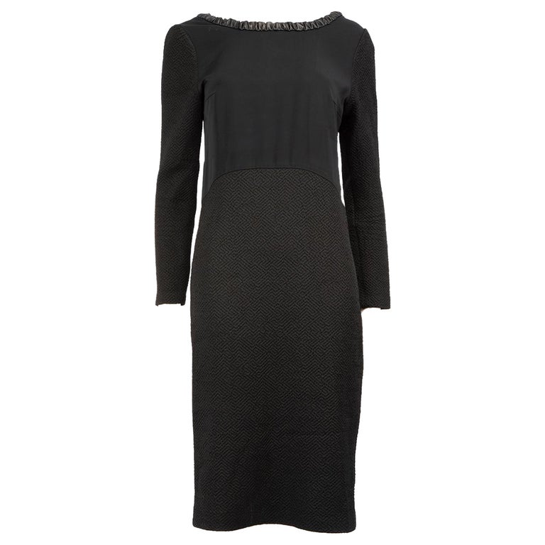 faux leather pleated midi dress faux leather pleated midi skirt Black / Small