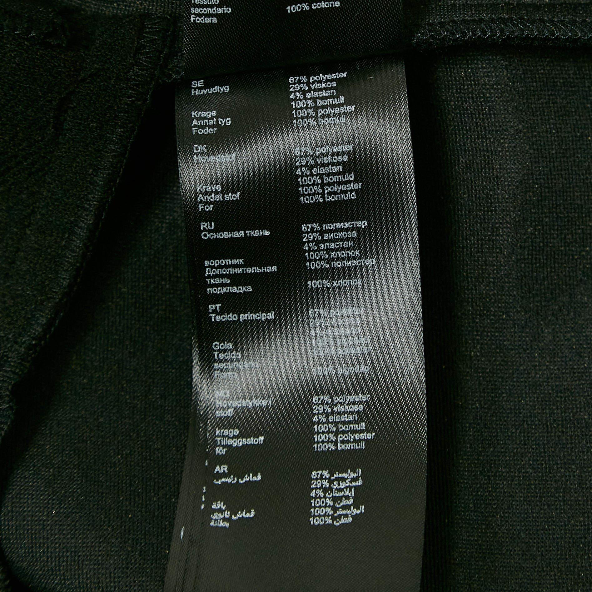Maje Mini abito nero in gabardina plissettato con zip S 3