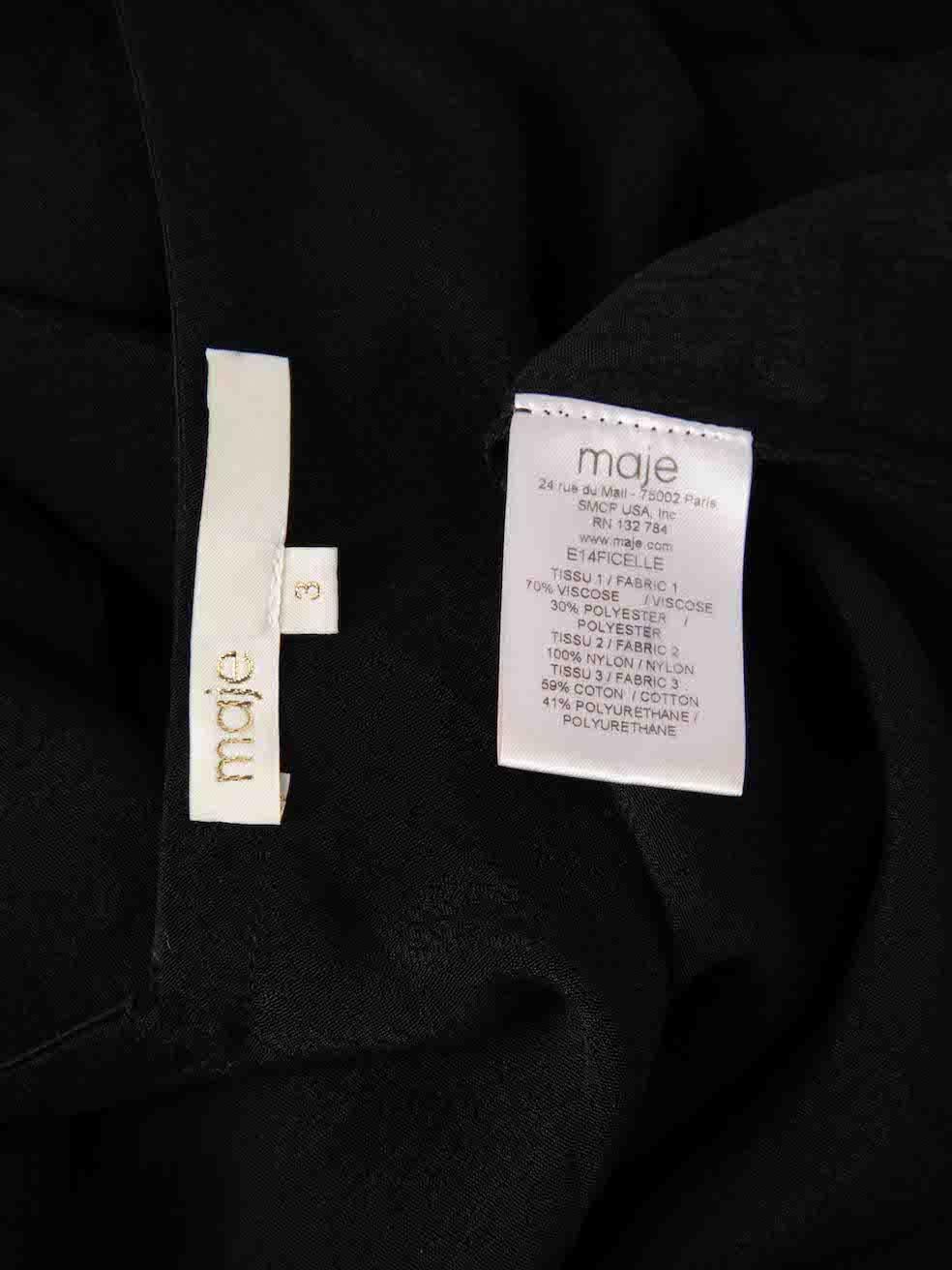 Women's Maje Black Lace Trim Camisole Size L For Sale