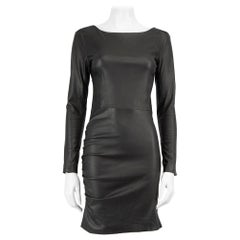 Maje Black Leather Mini Dress Size M Maje Black Leather Mini Dress Size M