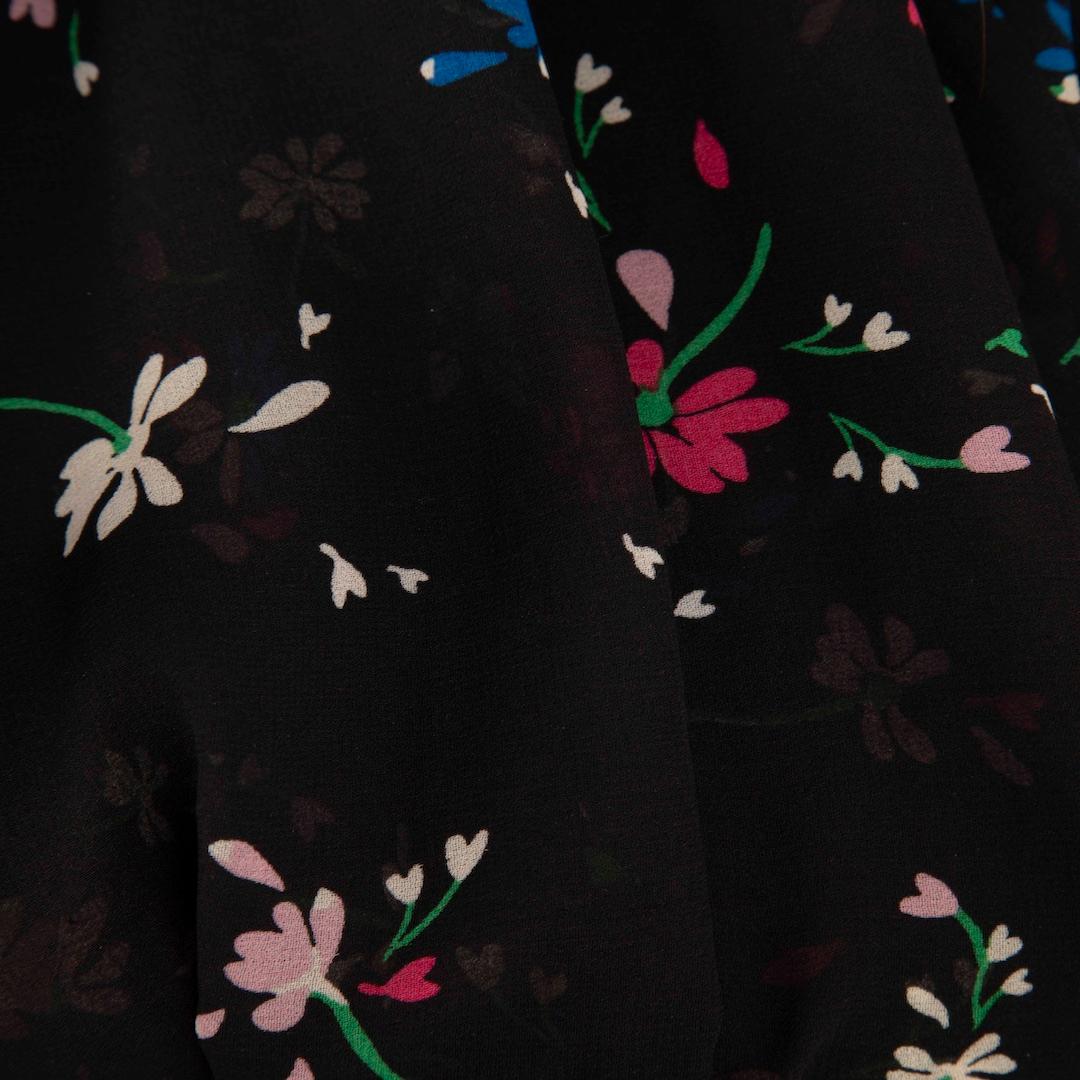Women's Maje Black Midi Floral Print Dress Size S For Sale