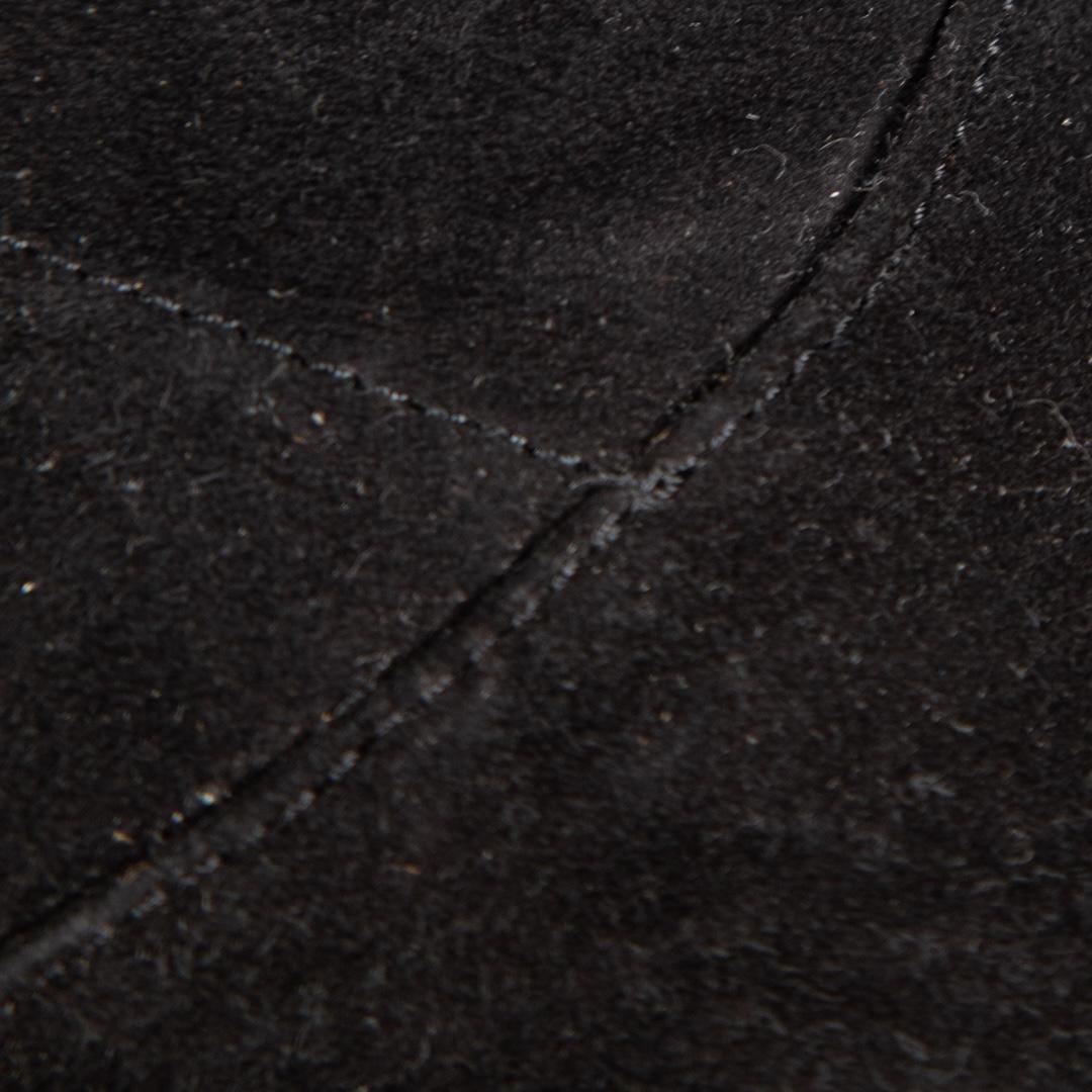 Maje Black Over the Knee Suede Square Toe Boots Size IT 40 Pour femmes en vente