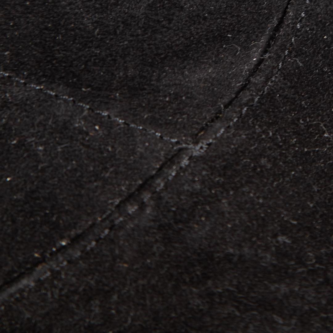 Maje Black Over the Knee Suede Square Toe Boots Size IT 40 Pour femmes en vente