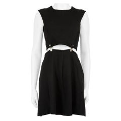 Maje Vestito in Twill Ruliete Nero Taglia M