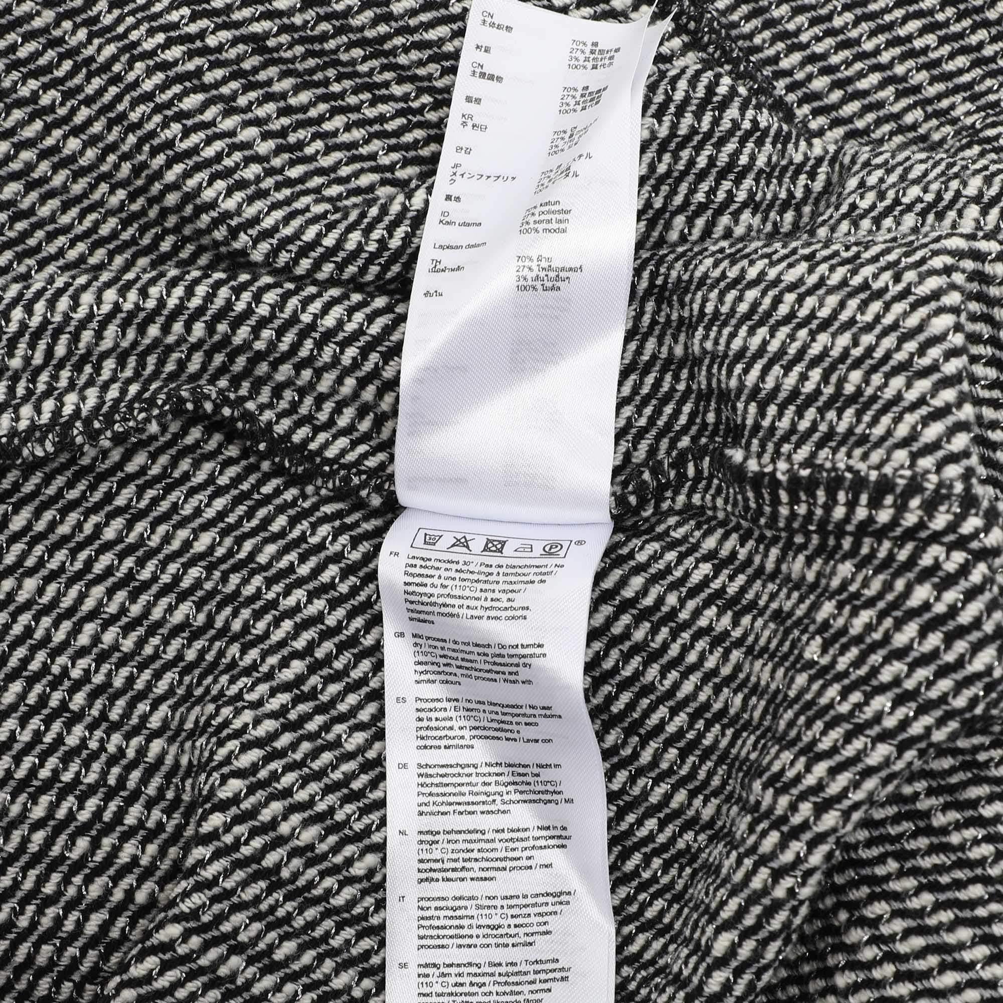 Maje Black/White Tweed Sleeveless Jumpsuit XXS For Sale 2