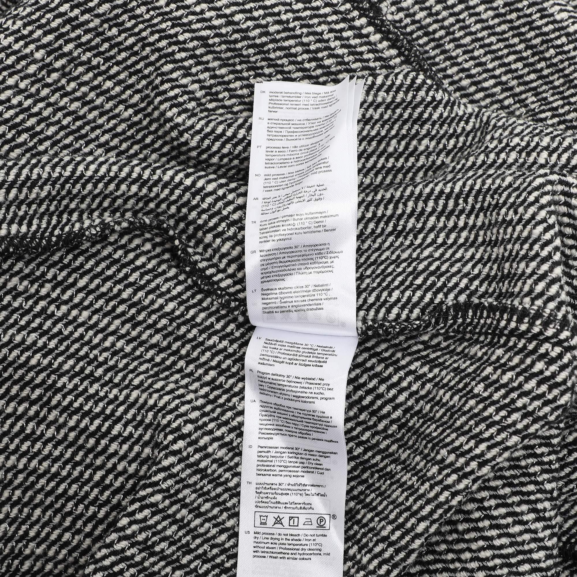 Maje Black/White Tweed Sleeveless Jumpsuit XXS For Sale 3