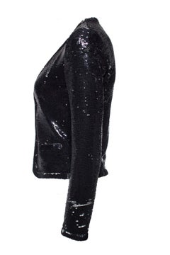 Maje, Blazer with black and silver colored sequins