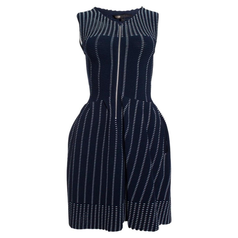Maje, Blue pleated stretch dress For Sale at 1stDibs Maje, Blue pleated stretch dress For Sale at 1stDibs