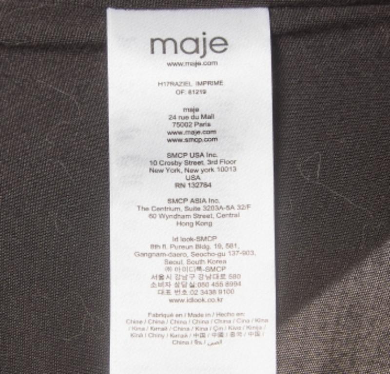 Maje Blau Raziel Fil-Coupe Jacquard-Kleid mit Leopardenmuster M im Zustand „Gut“ im Angebot in Dubai, Al Qouz 2