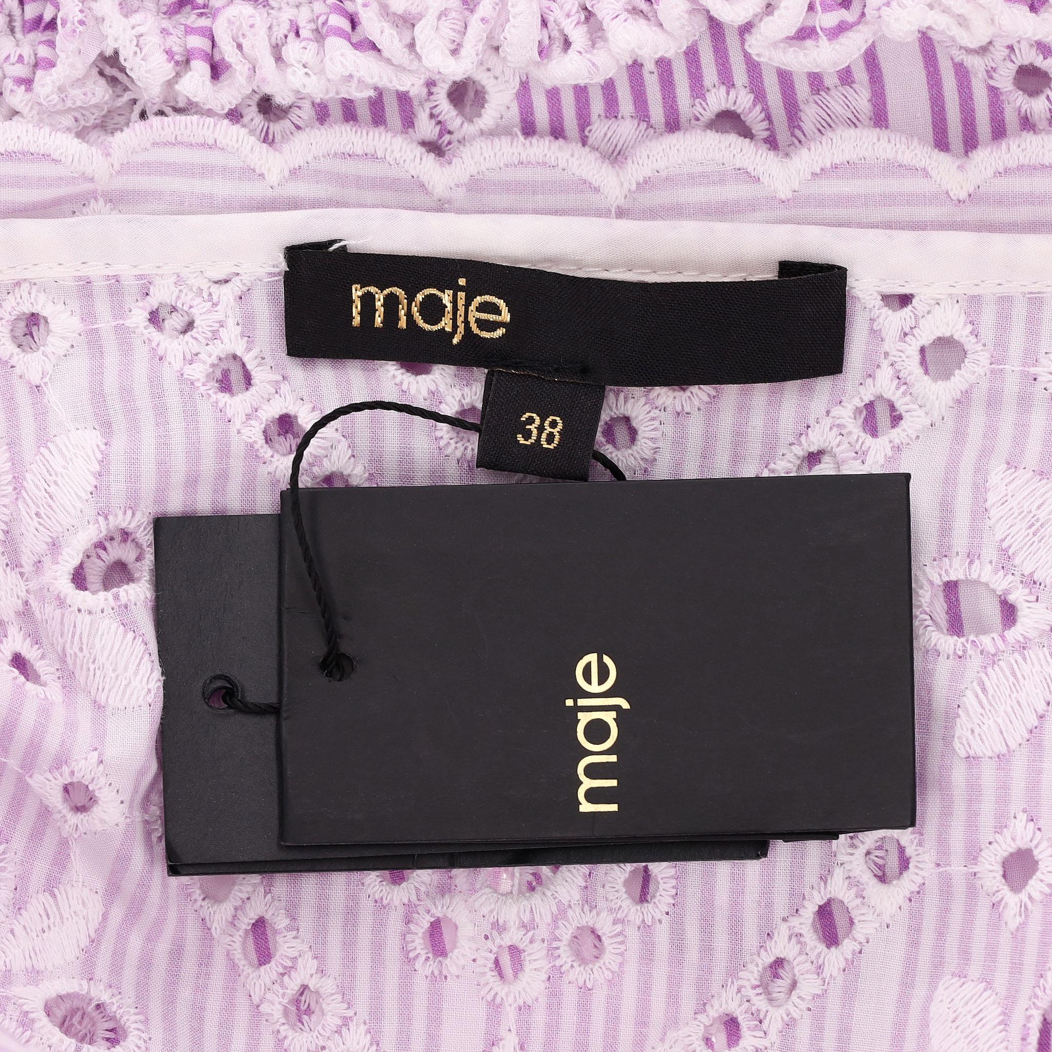 De las mujeres Mini Vestido Maje Broderie Anglaise Algodón en venta