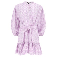 Mini Vestido Maje Broderie Anglaise Algodón