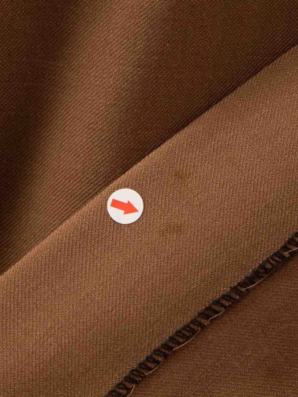 Maje Brown Wool Wide Leg Trousers Size L For Sale 1