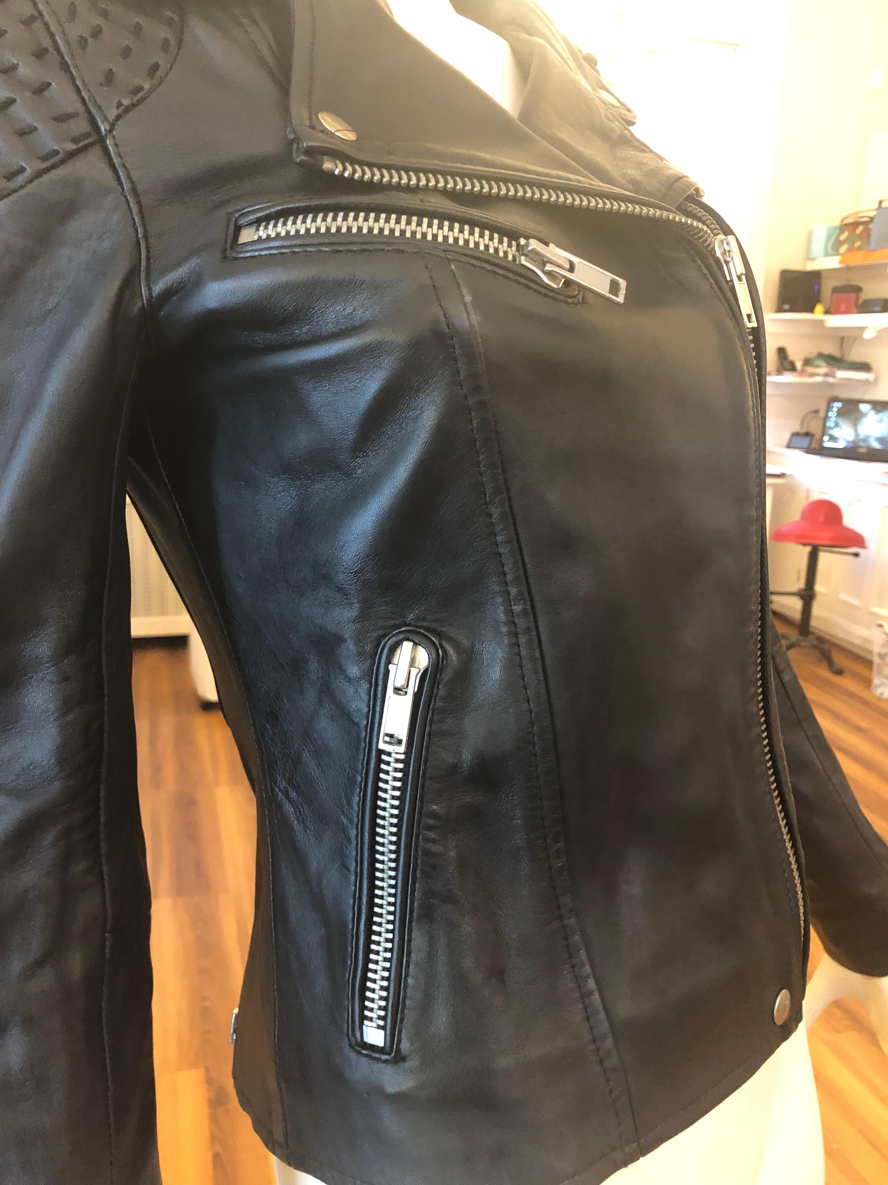 maje leather jacket