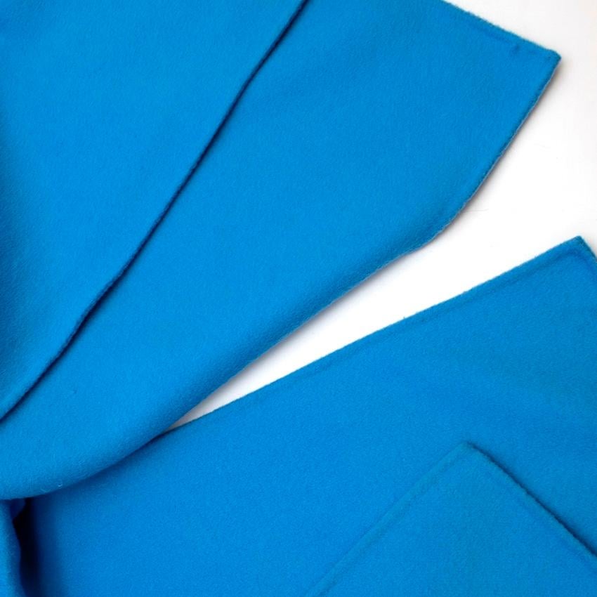 Manteau croisé Maje Cerulean bleu en laine mélangée avec ceinture - Taille US6 1