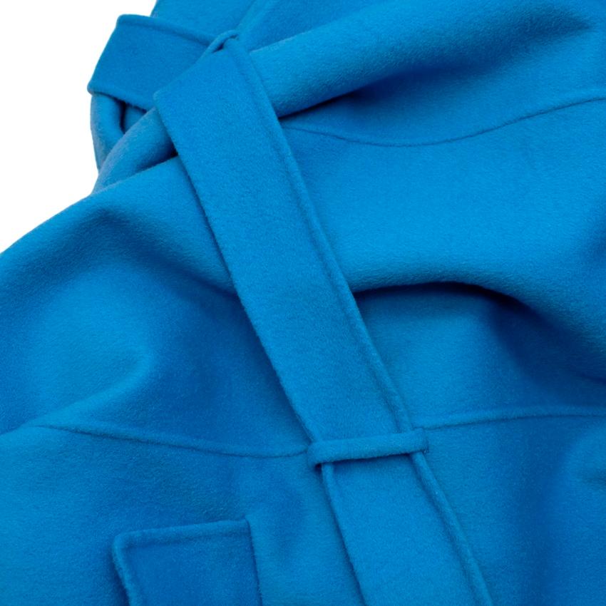 Manteau croisé Maje Cerulean bleu en laine mélangée avec ceinture - Taille US6 3