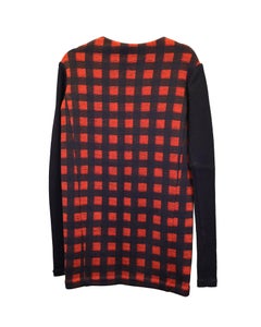 Miniabito in maglia a quadri Maje, in poliestere rosso