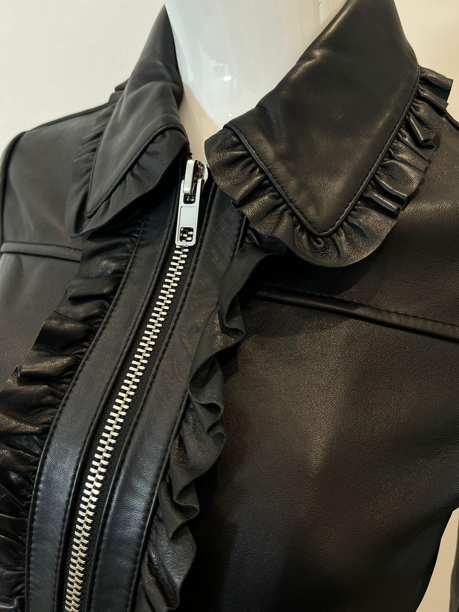 blouson cuir maje