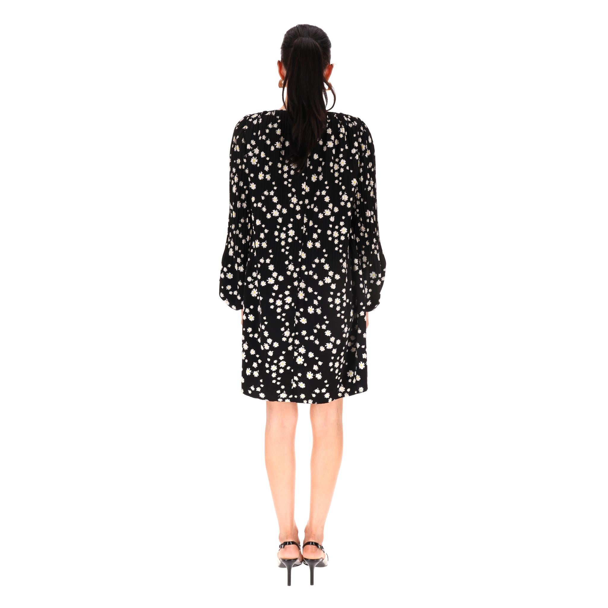 Maje Daisy Print Plissee-Kleid im Zustand „Hervorragend“ im Angebot in London, GB