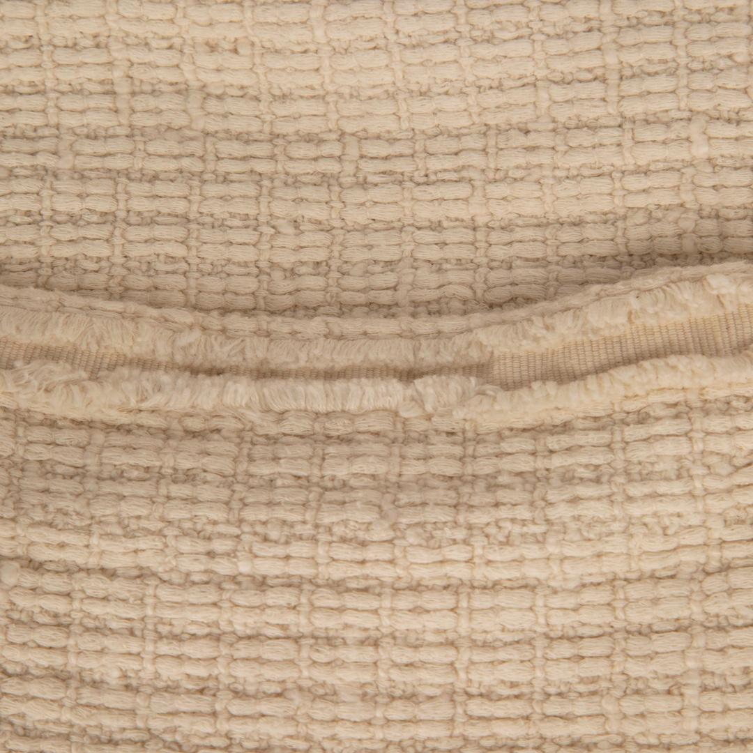 Beige Coates a petto singolo in tweed ecru di Maje taglia S in vendita